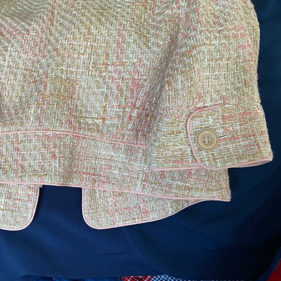 NWOT- Lane Bryant Salmon light peach tweed coat- lined - Picture 7 of 8